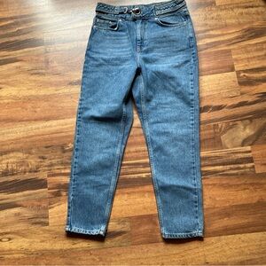 Topshop size 30 high rise cotton Mom jeans